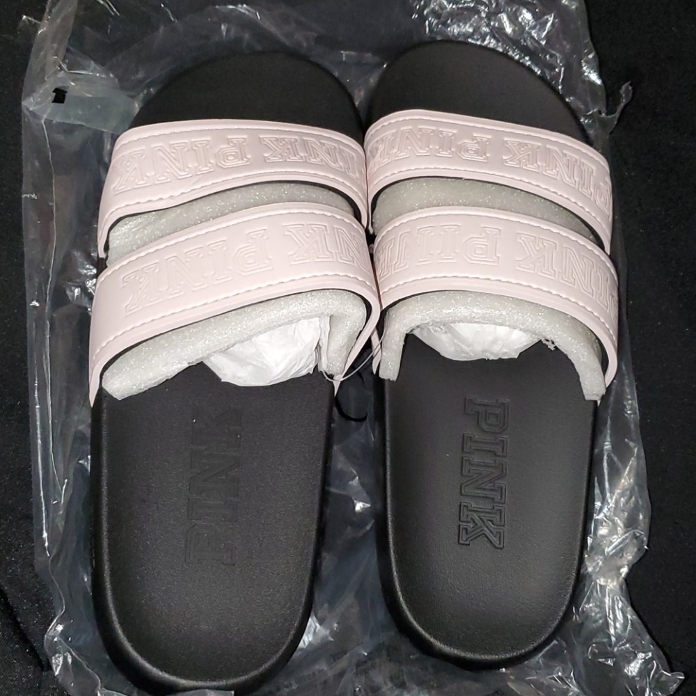 PINK VICTORIA'S SECRET SLIDES light pink - Picture 5 of 8